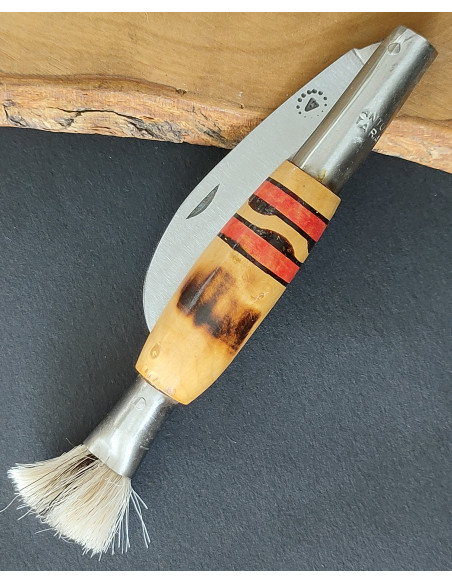 Navaja setas decorada  rojo Antonio Díaz