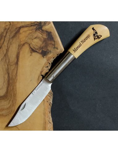 Navaja personalizada perdiz Francisco Vega