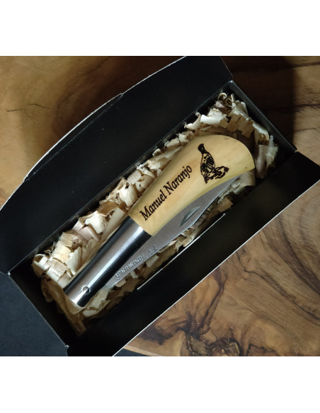 Navaja personalizada perdiz Francisco Vega