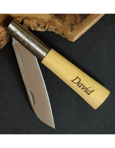 navaja personalizada boj lisa Francisco Vega recta