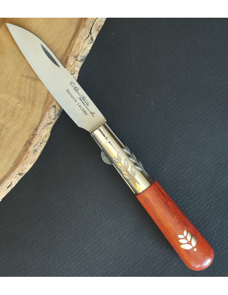 Navaja padouk hoja plata SERIE MELCHOR LEGASPI