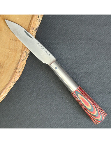 Navaja personalizada laminada colores Carlos Mon