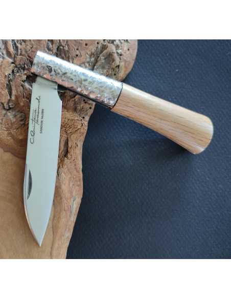 Navaja personalizada roble texturizada SERIE PREMIUM Carlos Quintana