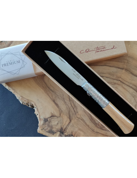 Navaja personalizada roble texturizada SERIE PREMIUM Carlos Quintana