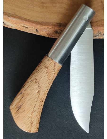 Navaja bandera España roble quem. Francisco Vega TARAMUNDI