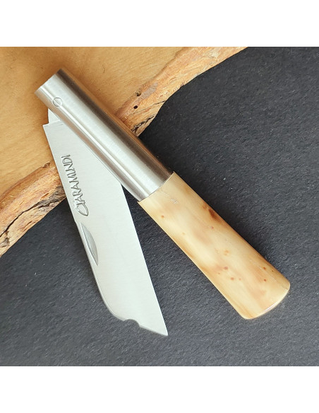 Navaja personalizada chata boj quemada - Carlos Quintana