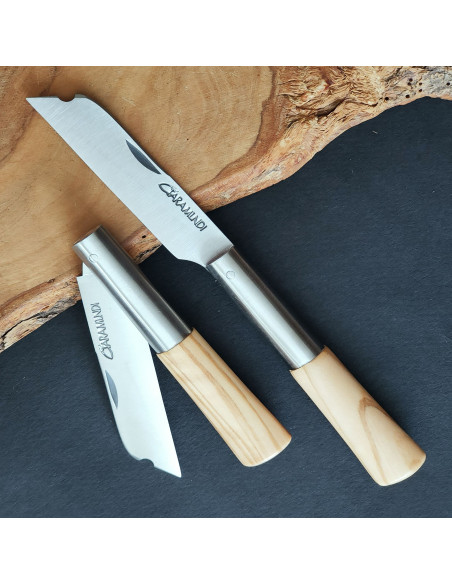 Navaja personalizada chata olivo Cuchillería de Taramundi