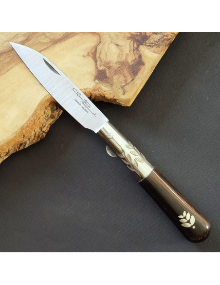 Navaja granadillo hoja plata SERIE MELCHOR LEGASPI Carlos Quintana