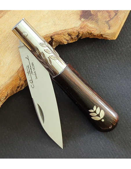 Navaja granadillo hoja plata SERIE MELCHOR LEGASPI Carlos Quintana