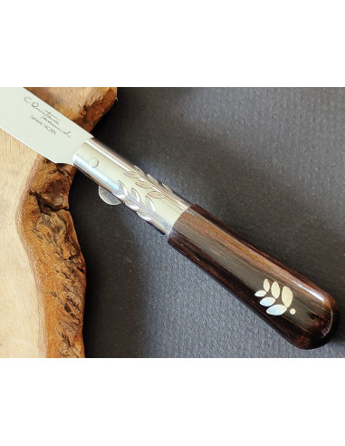 Navaja granadillo hoja plata SERIE MELCHOR...