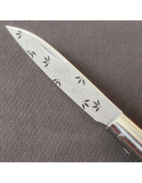 Navaja brezo hoja decorada - Carlos Quintana