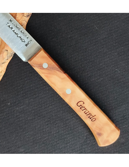 cuchillo personalizado mesa punta vuelta M.LOMBARDIA.