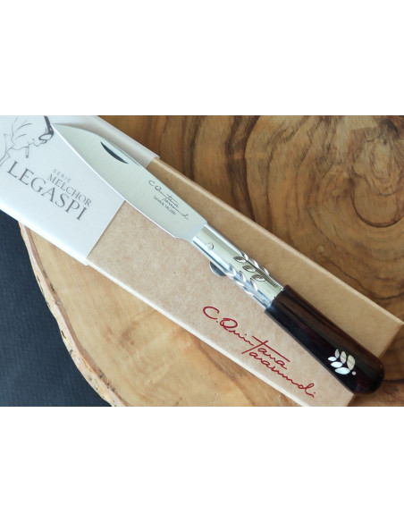 Navaja granadillo hoja plata SERIE MELCHOR LEGASPI Carlos Quintana