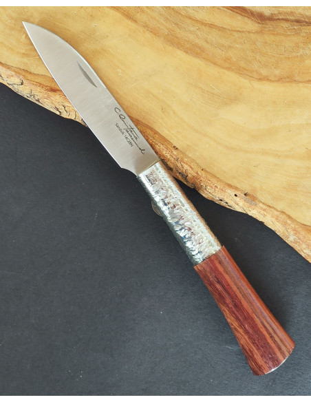 Navaja personalizada palosanto texturizada SERIE PREMIUM Carlos Quintana