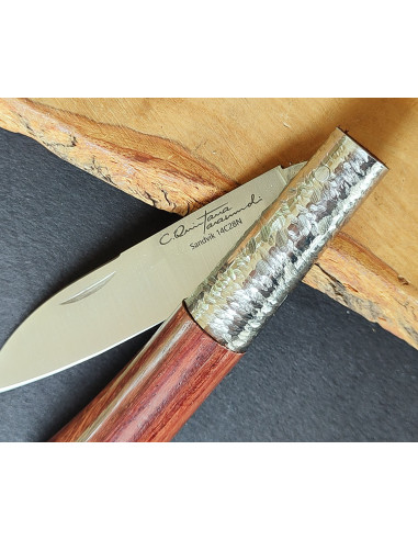 Navaja personalizada palosanto texturizada...