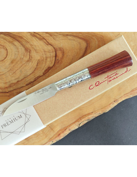 Navaja personalizada palosanto texturizada SERIE PREMIUM Carlos Quintana