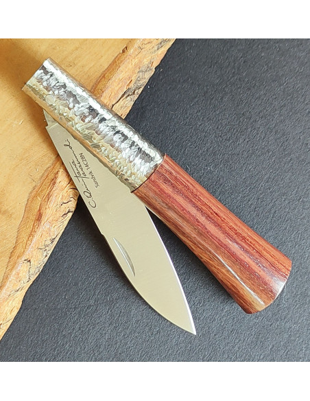 Navaja personalizada palosanto texturizada SERIE PREMIUM Carlos Quintana