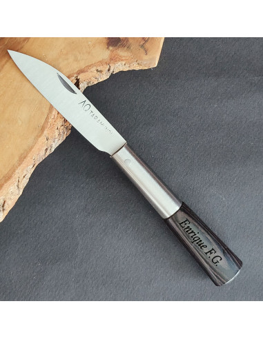 Navaja personalizada laminada negro - Antonio...