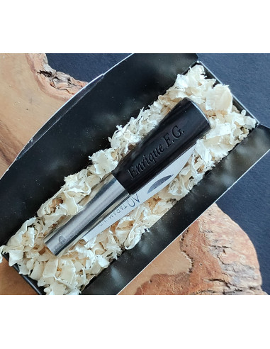 Navaja personalizada laminada negro - Antonio...