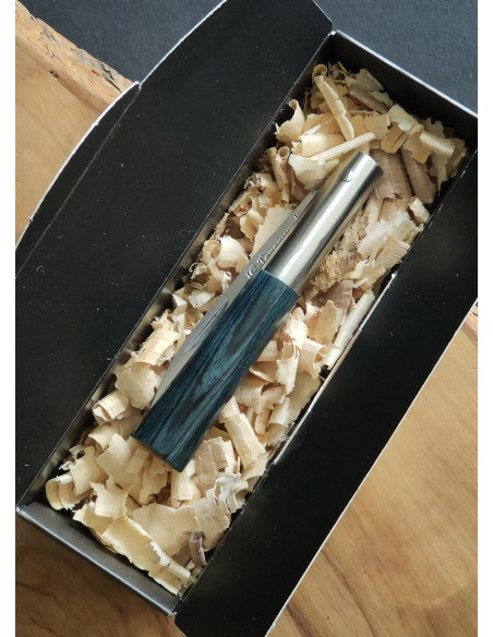 Navaja personalizada laminada azul peq - José Cerdeira