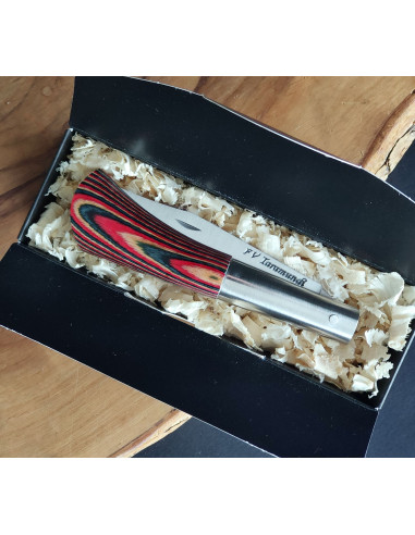 Navaja personalizada laminada multicolor F.V.