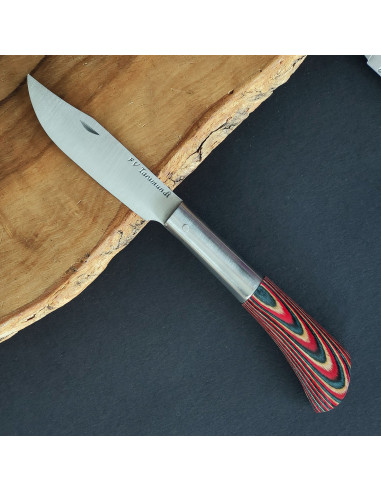 Navaja personalizada laminada multicolor F.V.