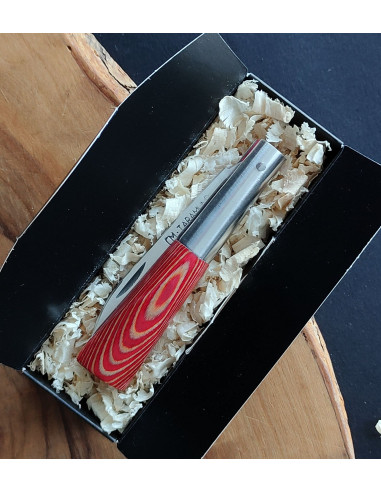 Navaja laminada bicolor rojo Carlos Mon