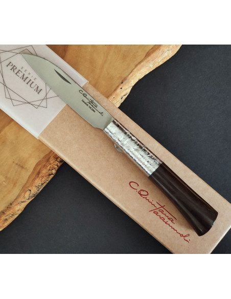 Navaja roble termotratado texturizada Carlos Quintana