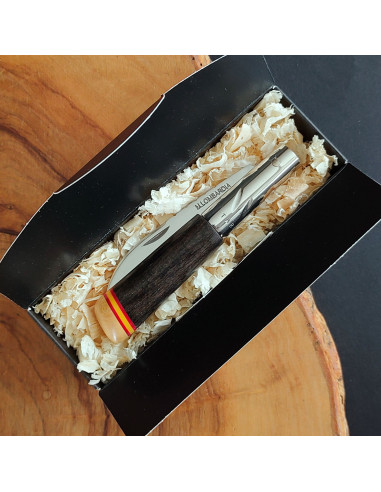 Navaja personalizada ébano bandera España...