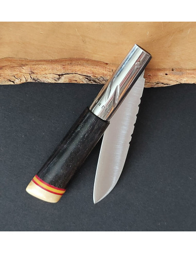 Navaja personalizada ébano bandera España...