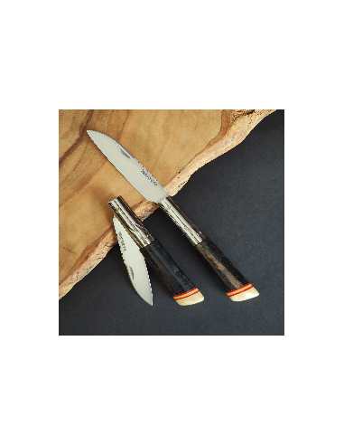 Navaja personalizada ébano bandera España...