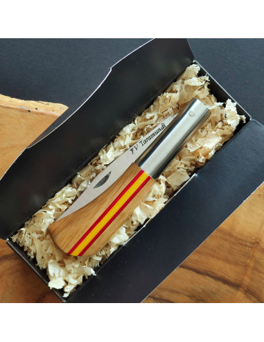 Navaja bandera España roble Francisco Vega...