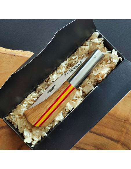 Navaja bandera España roble Francisco Vega TARAMUNDI