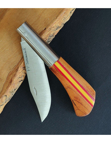 Navaja cerezo quemado bandera España Francisco...