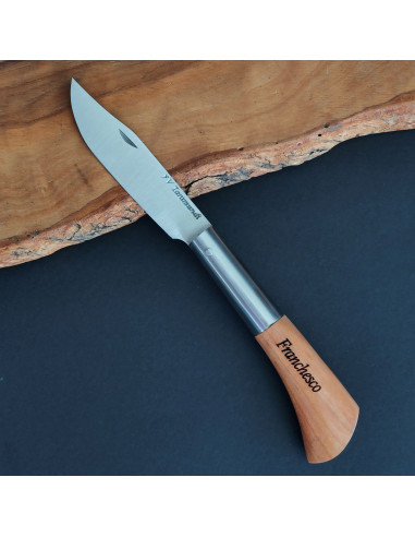 Navaja personalizada cerezo lisa Francisco Vega