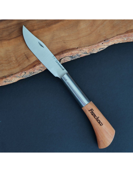 Navaja personalizada cerezo lisa Francisco Vega