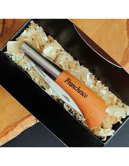 Navaja personalizada cerezo lisa Francisco Vega