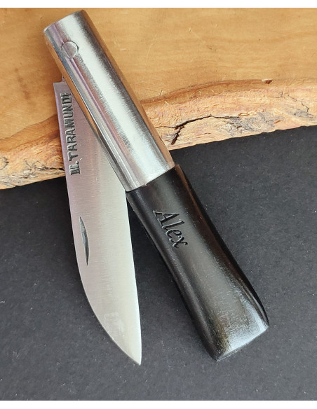 Navaja personalizada ébano carbono - Manuel Martínez