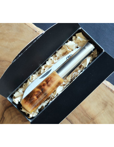 Navaja personalizada quemada - David Legaspi JL