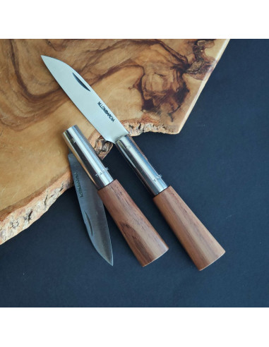 Navaja personalizada nogal M.LOMBARDÍA.