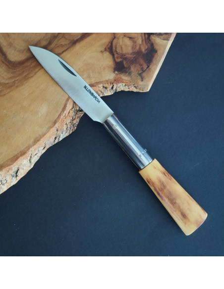 Navaja personalizada boj quemada  M.LOMBARDÍA.