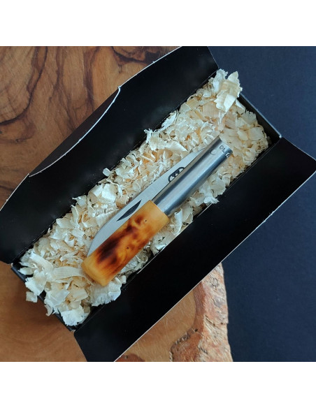 Navaja personalizada quemada peq - David Legaspi JL