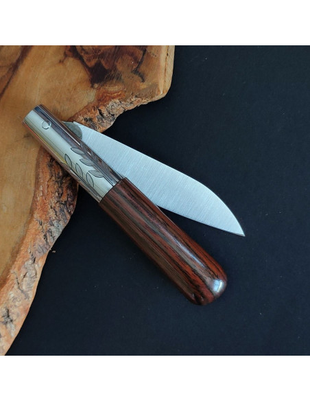 Navaja ébano verde hoja plata SERIE MELCHOR LEGASPI