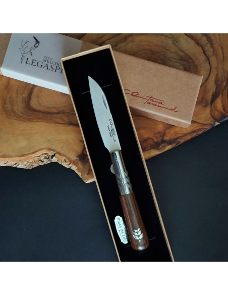 Navaja ébano verde hoja plata SERIE MELCHOR LEGASPI