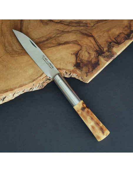 Navaja personalizada quemada G - Carlos Quintana