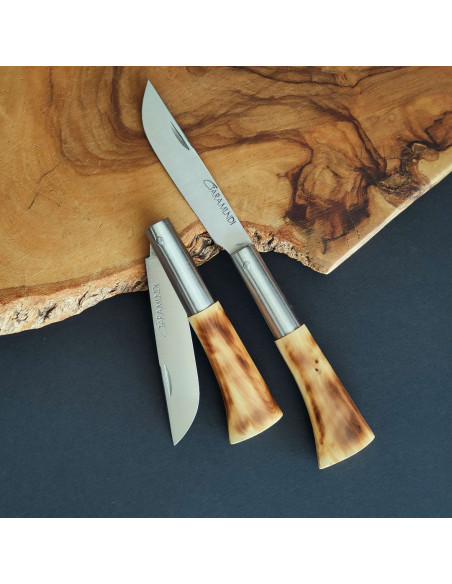 Navaja personalizada boj quemada peq. - Cuchillería de Taramundi