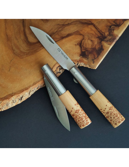 Navaja cerezo decorada árbol G - Carlos Quintana