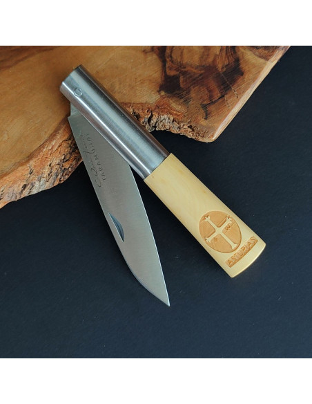 Navaja personalizada boj cruz Asturias - Carlos Quintana