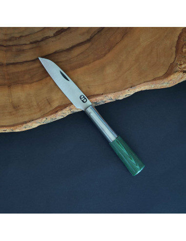 Navaja laminada verde peq. - David Legaspi JL