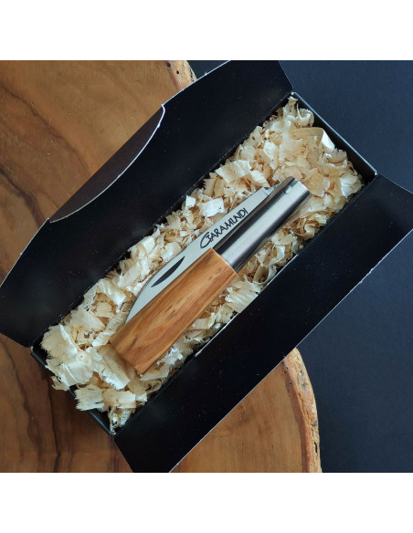 Navaja personalizada olivo peq. - Cuchillería de Taramundi